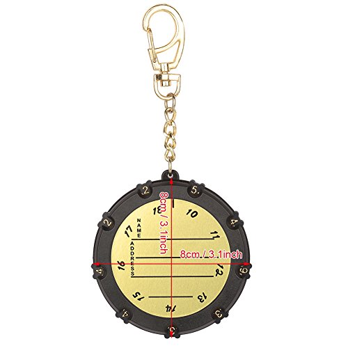 Golf Score Counter, Durable Portable with Wheels for Secure Scorekeeping, Scorecard Holder, 18 Holes with Durable Clip, for Golfers, Enthusiasts, Tournaments, Casual Play, Practice