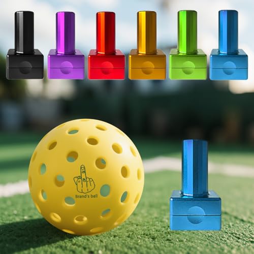 Pickleball Ball Stamp Personalized with Your Logo Text Reusable Pickleball Marker Perfect for Marking Your Pickleballs Pickleball Gift Pickle Accessories for Men and Women Pickleball Lovers (Blue) - color: Blue