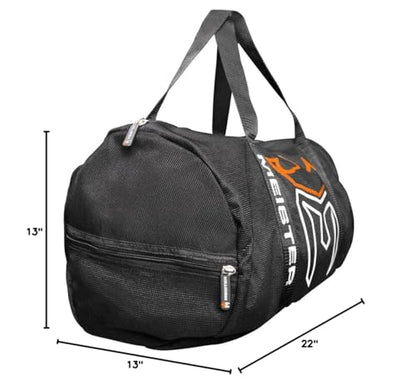 Meister Breathable Chain Mesh Duffel Gym Bag - color: Black, size: Classic 22"x13"x13"