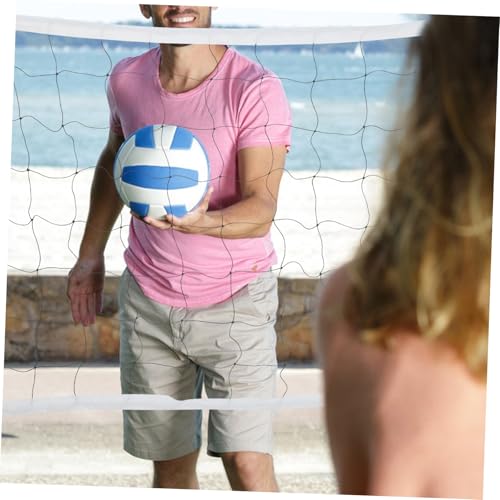 POPETPOP Standard Beach Volleyball Net for Backyard Portable Heavy Duty Volleyball Netting Carrying Bag for Outdoor Sports and Family Fun