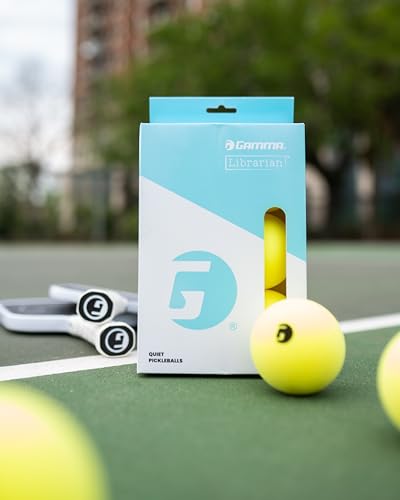 Gamma Librarian Foam Quiet Pickleball Balls – Low-Noise Practice Balls with True Bounce on Any Surface – Foam Pickleballs Available in 48 Box, 3 Pack, or 6 Pack