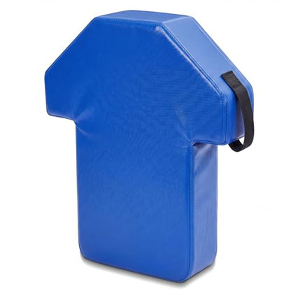 Tinideya 22" x 26" Football Tackle Dummy with Heavy-Duty Handles Football Blocking Pads Durable Sports Training Blocking Shield for Basketball MMA Kick Shield Kickboxing - color: Blue
