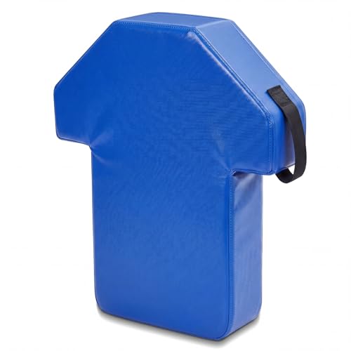 Tinideya 22" x 26" Football Tackle Dummy with Heavy-Duty Handles Football Blocking Pads Durable Sports Training Blocking Shield for Basketball MMA Kick Shield Kickboxing - color: Blue