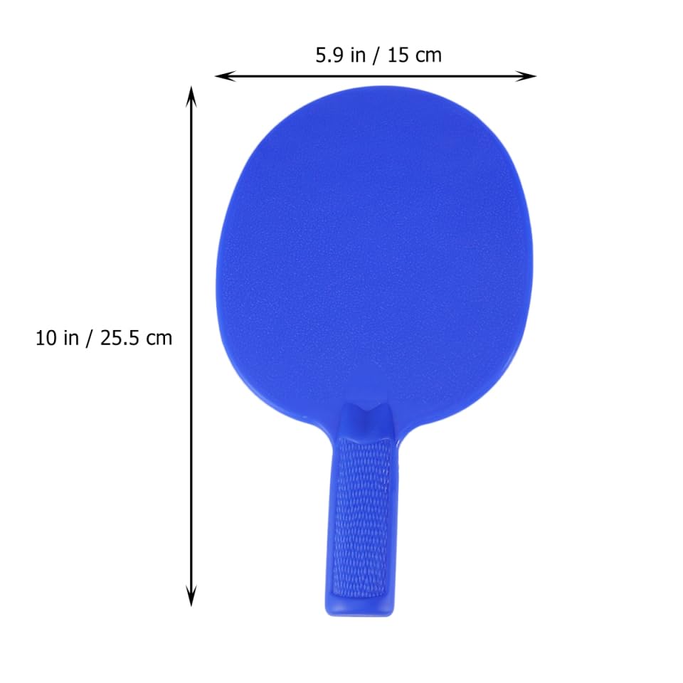Kids Table Tennis Rackets Set of 2 Plastic Ping Pong Paddles Lightweight with Anti-Skid Grip for Children Practice Training and Indoor Outdoor .03X5.90In