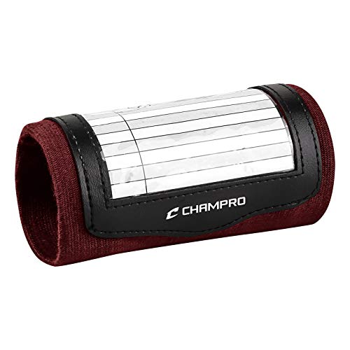 Champro Wristband Playbook - color: Maroon, size: Youth