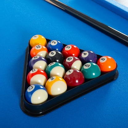 3 in 1 Multi Game Table, Small Pool Table, Portable Pool Table, Pool Table Tennis Billiard Combo, Indoor Ping Pong Tables, Convertible Game Set with Net and Balls for Family Entertainment, Blue