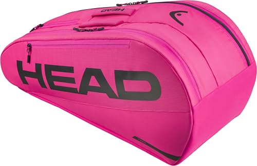 HEAD Tour Racquet Bag M (6R) Tennis Bag - Holds Up to 6 Racquets, CCT+ Climate Control Technology, 2 Main Compartments, Shoe Pocket & Backpack Carry System - color: Pink