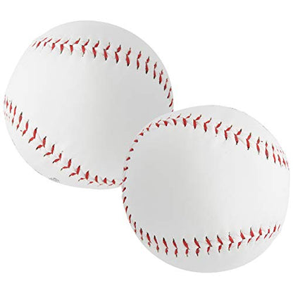 12in Softball Ball, PU Hand Sewing Sawdust Filled for Softball Training