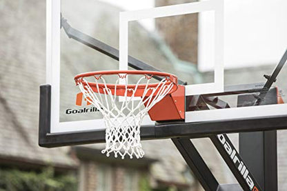 Goalrilla Heavy-Weight Pro-Style Breakaway Basketball Flex Rim with All-Weather Nylon Net and Powder-Coated Rim and Stainless Steel