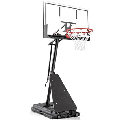 BACKYARD BLITZ Basketball Hoop, 44&48IN&54IN Backboard Portable Basketball Goal System, 10FT Hand-Crank Adjustable Basketball Hoops Outdoor