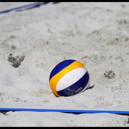 Regulable Volleyballs Boundaries Markers Includes Sand Anchors and Storage Net Bag Beach Volleyballs Boundaries Line Beach Sports Equipment