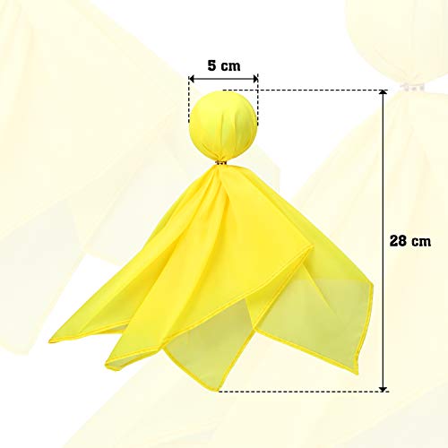 Gejoy 12 Pcs Football Penalty Flag Set - Tossing Flags for Sports Fans, Referees, Parties(Yellow)