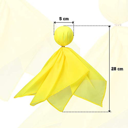 Gejoy 12 Pcs Football Penalty Flag Set - Tossing Flags for Sports Fans, Referees, Parties(Yellow)