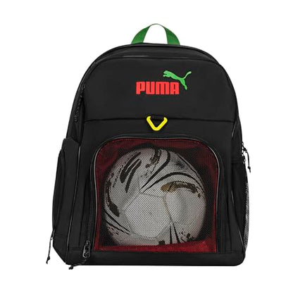 PUMA Pitch Ball Backpack with Front Mesh Ball Compartment & Ventilated Shoe Pocket