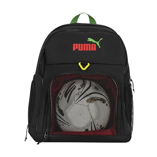 PUMA Pitch Ball Backpack with Front Mesh Ball Compartment & Ventilated Shoe Pocket