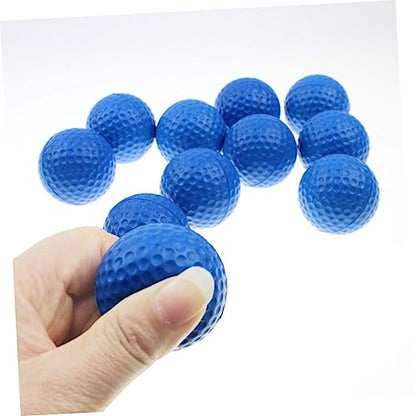 11pcs Pu Elastic Dimple Practice Golf Balls Soft Lightweight Durable Training Balls for Indoor and Outdoor Use for Daily Practice