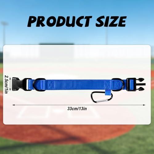 Baseball Glove & Gear Hanger Clip, Adjustable Baseball Glove Loop Holder Bag Attachment Accessories Parts Strap D-Ring Hooks for Fence Players & Drying Sports Equipment - color: blue
