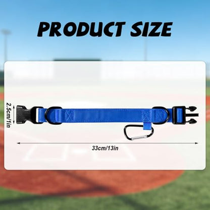 Baseball Glove & Gear Hanger Clip, Adjustable Baseball Glove Loop Holder Bag Attachment Accessories Parts Strap D-Ring Hooks for Fence Players & Drying Sports Equipment - color: blue