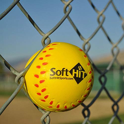 Soft Baseball/Softball Training Foam Ball - color: Yellow