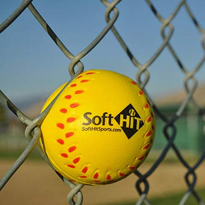 Soft Baseball/Softball Training Foam Ball - color: Yellow