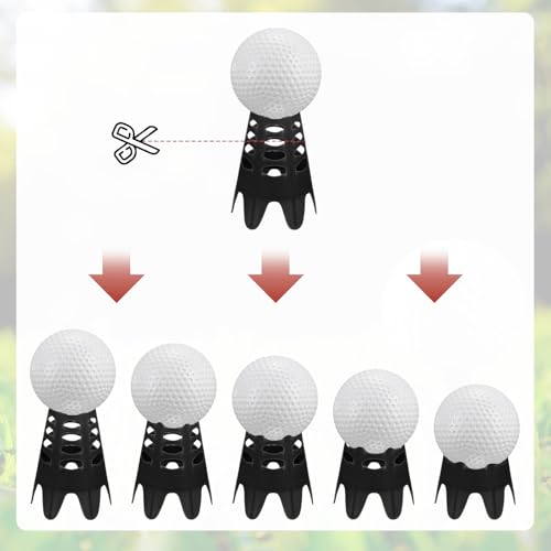 Golf Simulator Tees - Plastic Golf Tees Use for Home & Outdoor & Indoor Driving Range & Winter Turf - Pack of Mat Tees