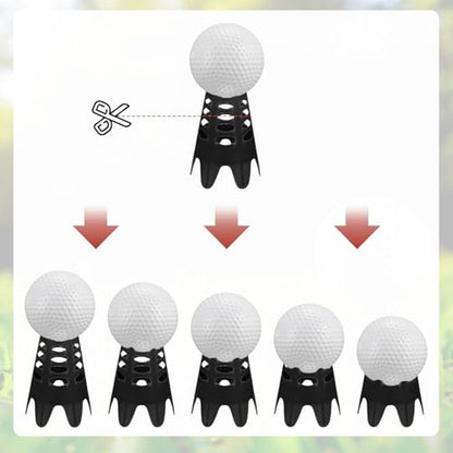 Golf Simulator Tees - Plastic Golf Tees Use for Home & Outdoor & Indoor Driving Range & Winter Turf - Pack of Mat Tees