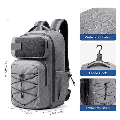 G4Free Pickleball Bag Fits 2 to 6 Paddles, Large Pickleball Backpack with Fence Hook for Men and Women