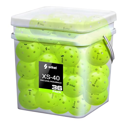 Pickleball Balls-USAPA Approved Outdoor/Indoor Pickleballs,Seamless Roto-Molded Design for Durability,Crack-Resistant 40-Hole Pickle Ball for Beginner Intermediate Pro Player,6/12/36/50/100Pack - color: Outdoor - Green, size: 36 Count