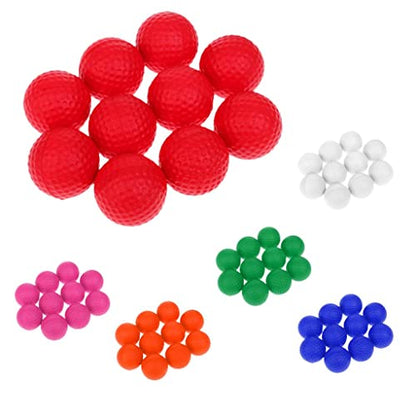 10 Pieces PU Foam Sponge Golf Training Soft Balls Golf Practice Balls, White