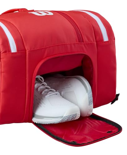 WILSON Super Tour Red Pickleball Bag - Red/White