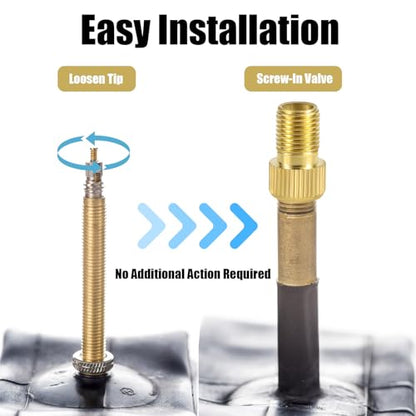 16pcs Bicycle Valve Adapter Set, Brass Tire Valve Adapter Ball Pump Needle FV/AV AV/EV EV/FV Adapter Inflatable Nozzles for Presta Schrader Valve Sports Balls Bikes Inflatable Device
