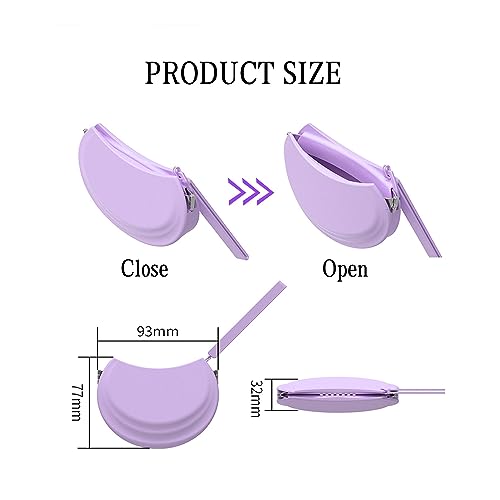 2 Pack Silicone Retainer Case with Vent Holes Lanyard Aligner Case Cute Portable Container Holder Night Guard Case for Travel Girl Women Men Kids (Purple+Blue) - color: Purple+Blue