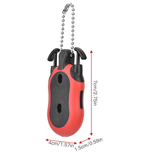Golfs Score Counter, Portable Golfs Bag Shape Score Counter One Person Shows 1-99 Points with Key Ring for Competitions Games (Red