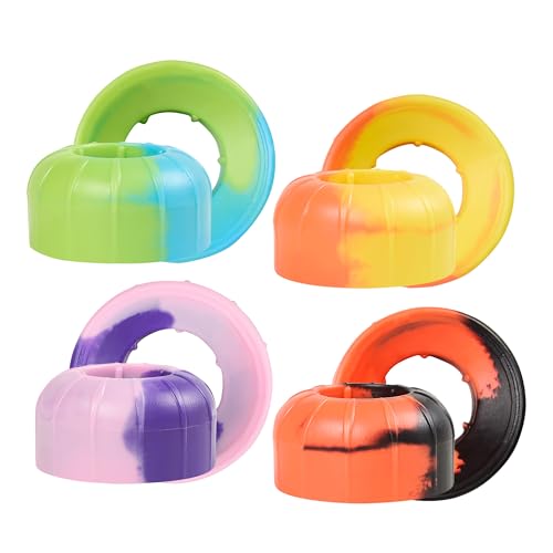 Bat Grip Choke Up Rings,Premium Choke Up Rings, Pressure Baseball Rings,Including: 8 Pack Choke up Rings, 2 Wrist Protectors - color: Duplex Color