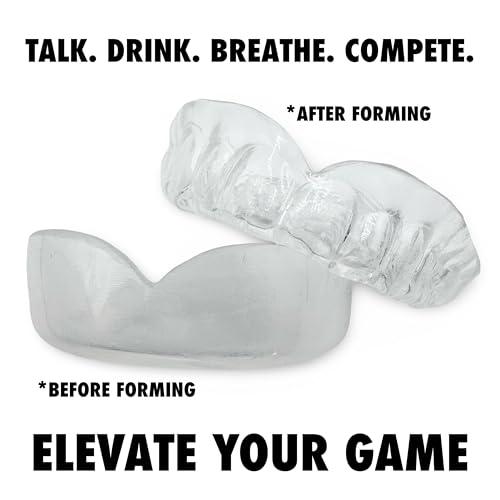 Zero-G Sports Mouthguard Clear 1-Pack - Adult Size - Boil & Bite - Basketball, Football, Soccer, Baseball, Hockey, Lacrosse - color: Clear