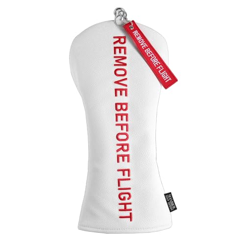 Golf Head Cover with RBF Design for Golf Club - size: for Driver, style: White