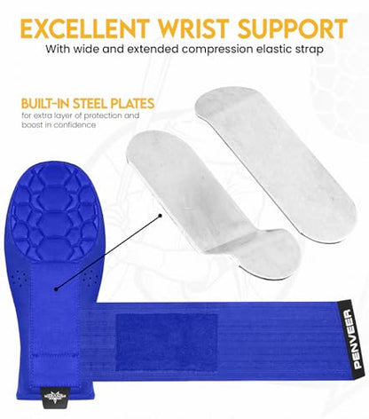 Baseball Sliding Mitt Youth & Adult, Sliding Glove for Baseball, Softball Sliding Guard, Left and Right Hands - color: Royal Blue, size: Youth