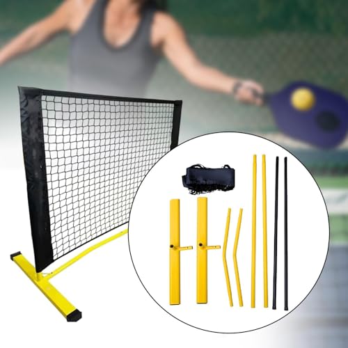 Mini Pickleball Dink Net Practice Equipment Height Adjustable Small Portable Training Net Rebounder for Tennis Home Driveway