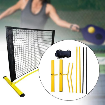Mini Pickleball Dink Net Practice Equipment Height Adjustable Small Portable Training Net Rebounder for Tennis Home Driveway