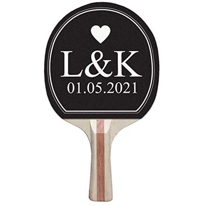 Infusion Table Tennis Paddle and Balls Gift Box Set - color: Anniversary Heart