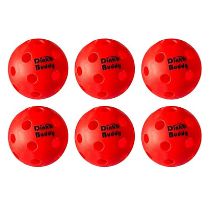 Fairfield Pickleball Ball, Crack-Resistant, 26 Hole Indoor Pickle Ball, High Visibility - size: 6 pack