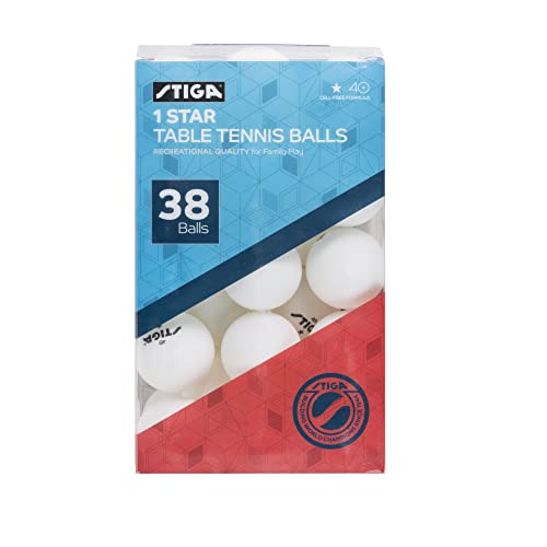 STIGA 1-Star Balls - color: White, size: 38 Pack