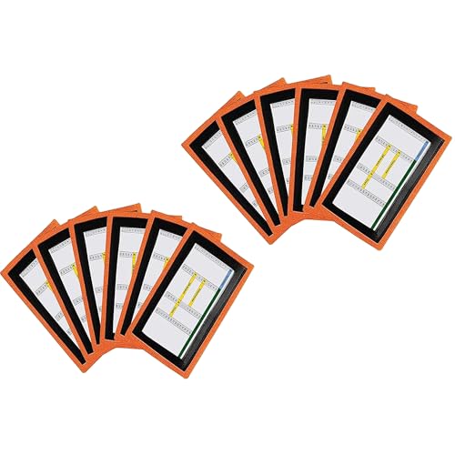 QB Playbook Wristband - Football Quarterback Play Wristbands for Adult and Youth - Wrist Coach for All Sports with 3 Compartments - color: Orange, size: Youth, 12-Pack