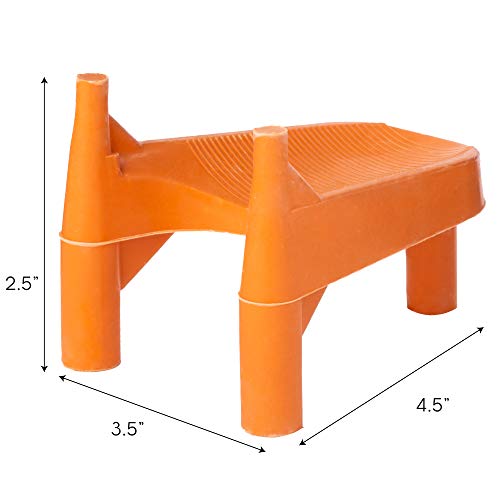 Football Kicking Tee, Orange 1" - Regulation Kickoff Tee for High School, Pee Wee, Recreation League Football Games - Great for Practicing Form, Developing Fundamentals, and Increasing Distance