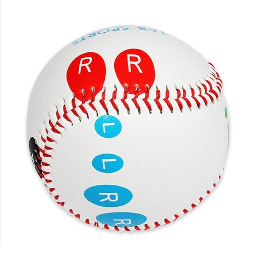 9 Inch Official Baseball, Hard Baseball & Softball for Practice & Competition, Professional Training Ball with Fingerprint Markings for Pitching Training