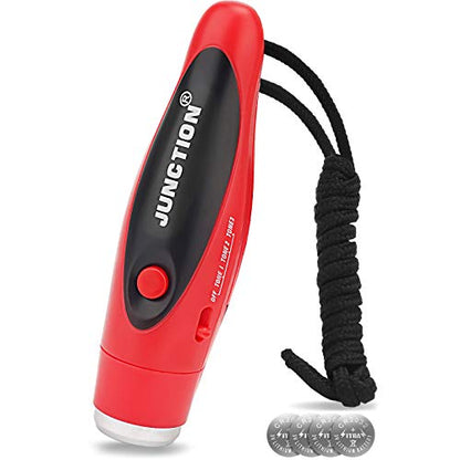 Electronic Whistle, Battery Operated Whistle Adjustable 3 Different Loud Whistle Sounds with Lanyard Handheld Electronic Whistles for Referees Volleyball Coaches Teacher, Soccer Sports Whistle - color: red