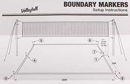 Merco Badminton Field Lines 9 x 3 m with Population