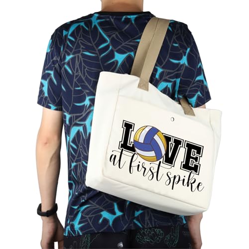 MBMSO Volleyball Tote Bag for volleyball players Volleyball Lover Gift Volleyball Mom tote Team coach Gift volleyball gym bag