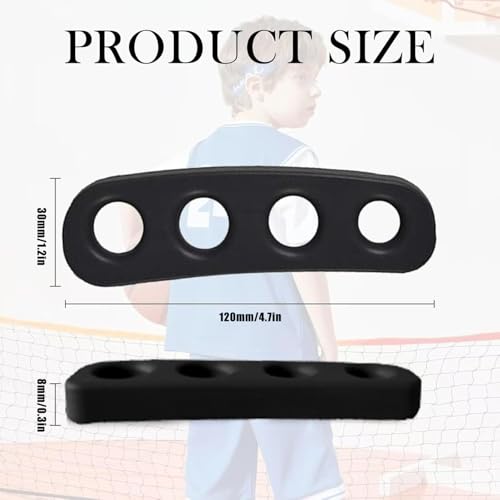 Basketball Shooting Trainer Aid 4.7 Inch Basketball Training Equipment for Youth and Adult, Pack of 2, Blue and Black(S)
