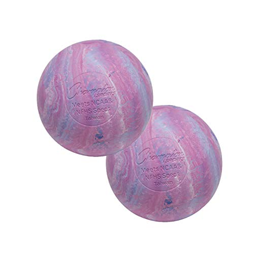 Champion Sports Lacrosse Balls & Rhino Skin® Foam Balls – Official Size Balls for Games, Practice & Training, NCAA, NFHS & SEI Certified, Multiple Colors, Packs & Styles Available - color: Multicolor, size: 2-Pack